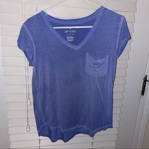 Light Blue Pocket Tee